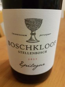 Boschkloof Epilogue Syrah 2017