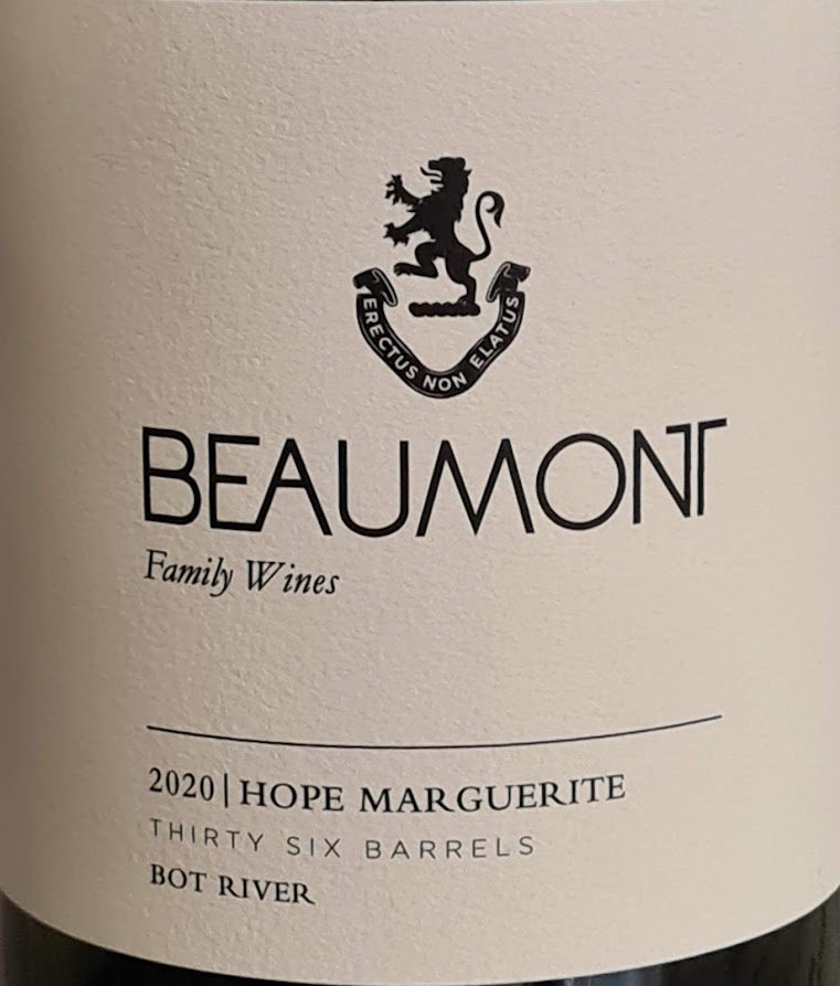 Beaumont Hope Marguerite Chenin Blanc 2020 winemag