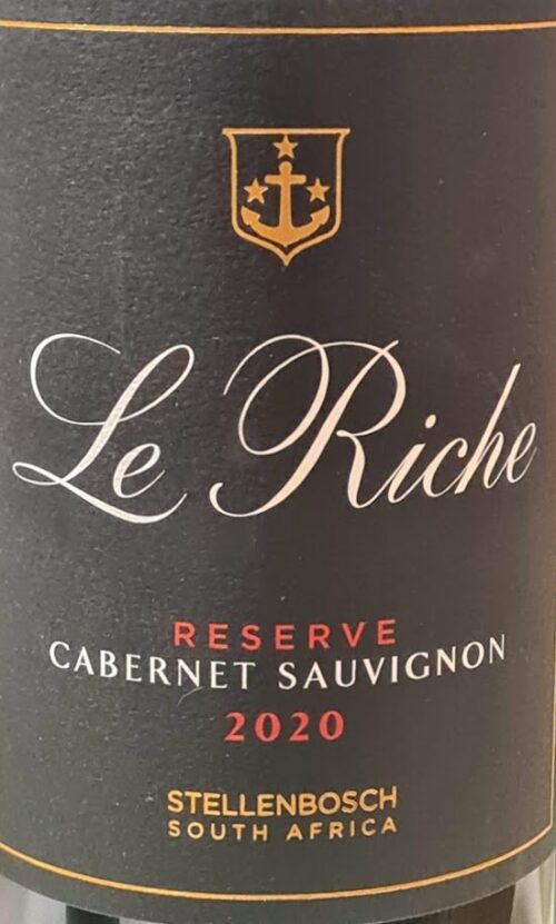 Le Richej Le Riche Reserve Cabernet Sauvignon 2020 - winemag