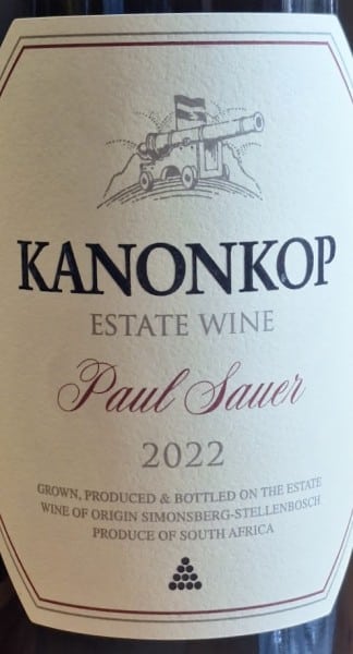 Paul Sauer Rugby Kanonkop Paul Sauer 2022 - winemag
